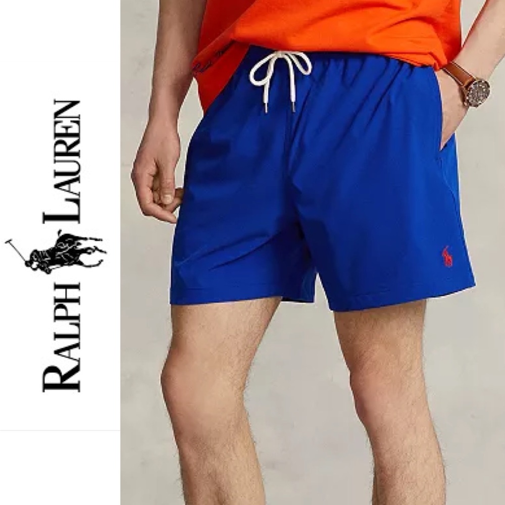Polo Ralph Lauren Men's Traveler Classic Swim Trunks Size XXL Rugby Royal Blue